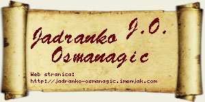 Jadranko Osmanagić vizit kartica